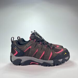 Pacific Mountain Challenger Low Hiking Shoes Brown Pink Black Women Size 6.5